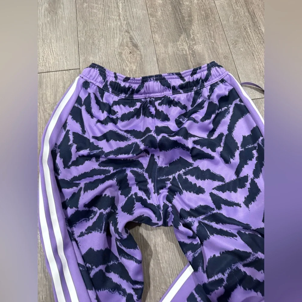 adidas Purple and Black Graphic Joggers